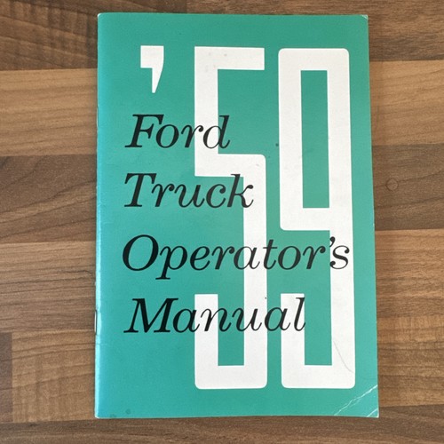 Ford f100 operators manual - operators,