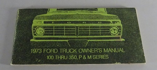 Owner manual ford pickup - owner's,